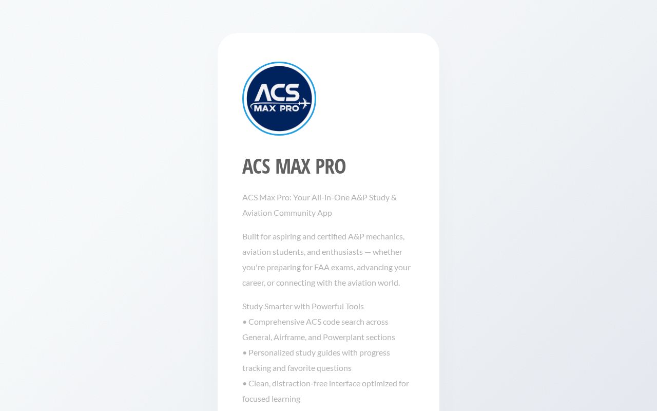 ACS Max Pro